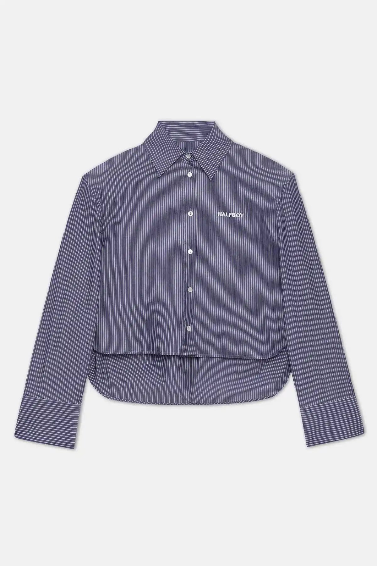 シャツ HUECLOSET Net Half Shirt Half Crochet Pattern Short Sleeve Button Up Shirt - White