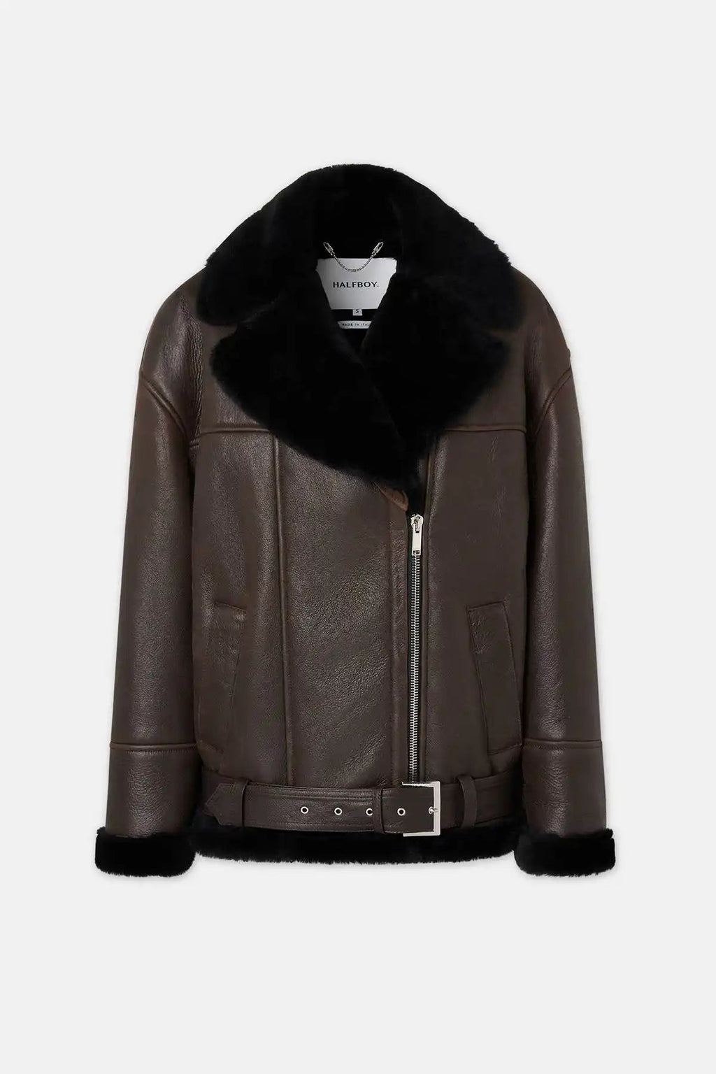 HALFBOY - AVIATOR SHEARLING JACKET