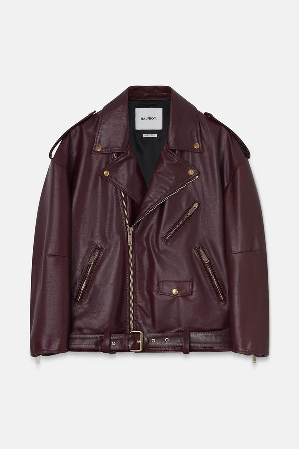 BIKER JACKET - HALFBOY - LEATHER BIKER