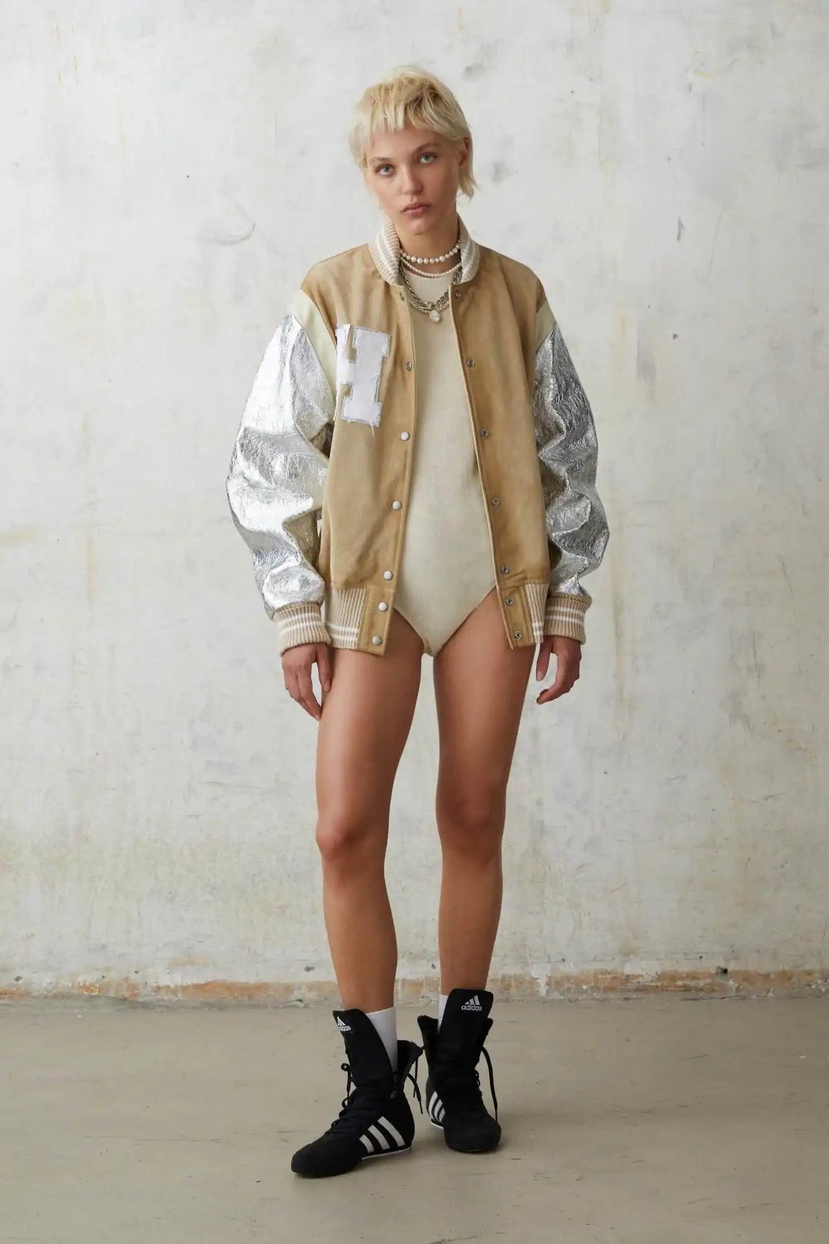 【Na.e】Half Sleeve Soft Jacket ベージュ MUSINSA | YALE HALF SLEEVE QUILTING JACKET BEIGE