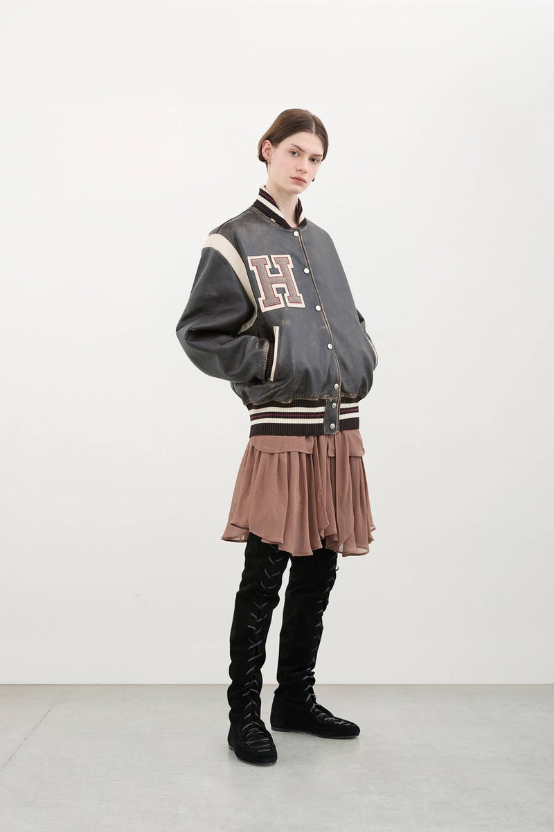 BOMBER VARSITY - HALFBOY - LEATHER JACKET