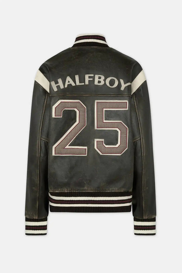 BOMBER VARSITY - HALFBOY - LEATHER JACKET