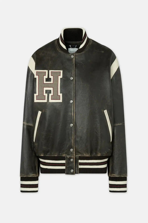 BOMBER VARSITY - HALFBOY - LEATHER JACKET