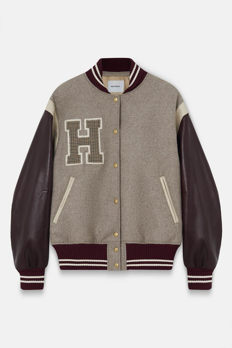 BOMBER VARSITY - HALFBOY - MONTONE