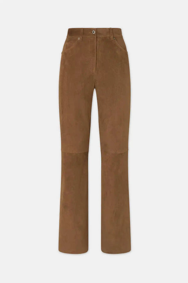 BOOTCUT PANTS - HALFBOY - LEATHER PANTS