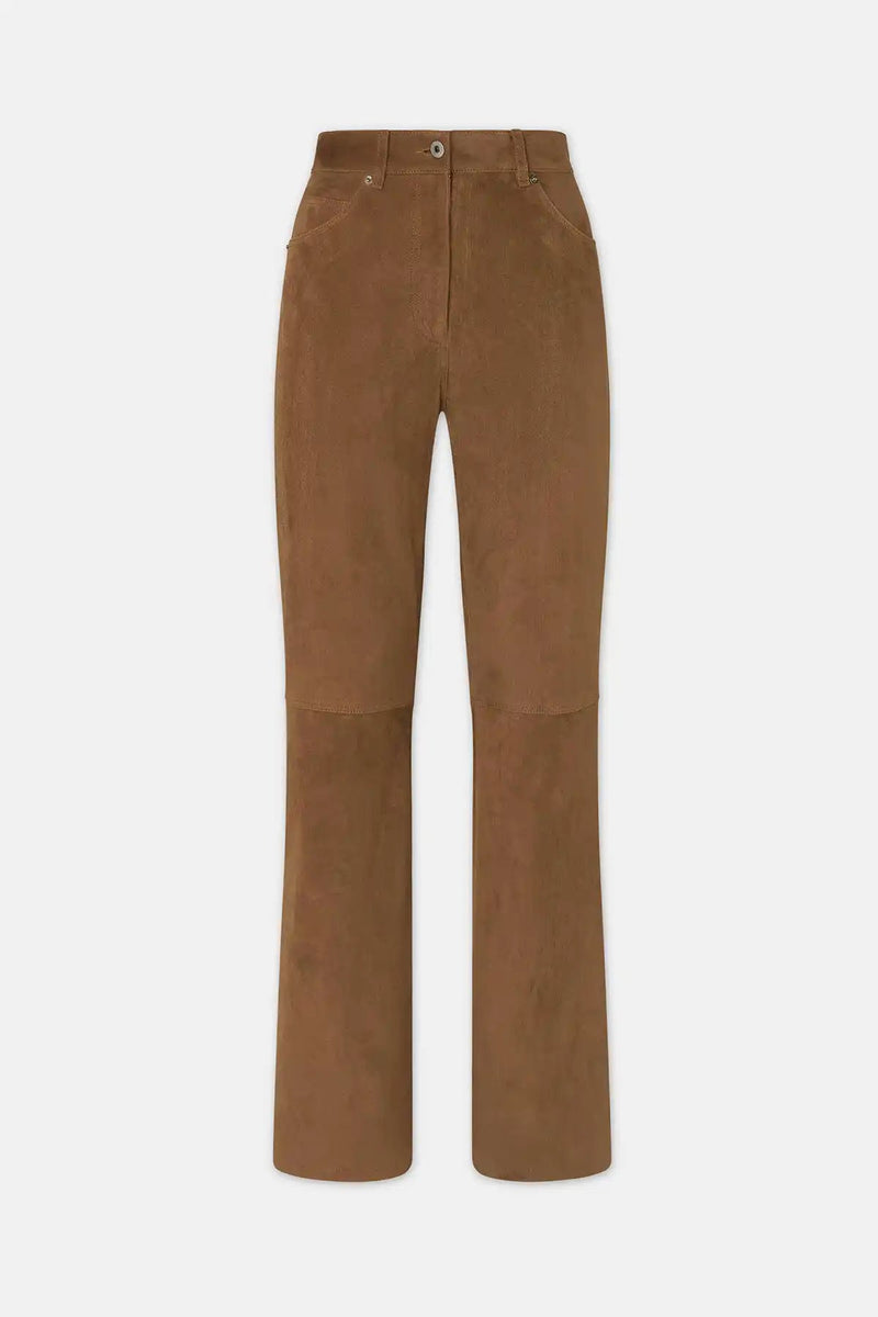 BOOTCUT PANTS - HALFBOY - LEATHER PANTS