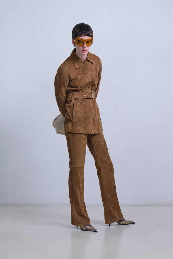 BOOTCUT PANTS - HALFBOY - LEATHER PANTS