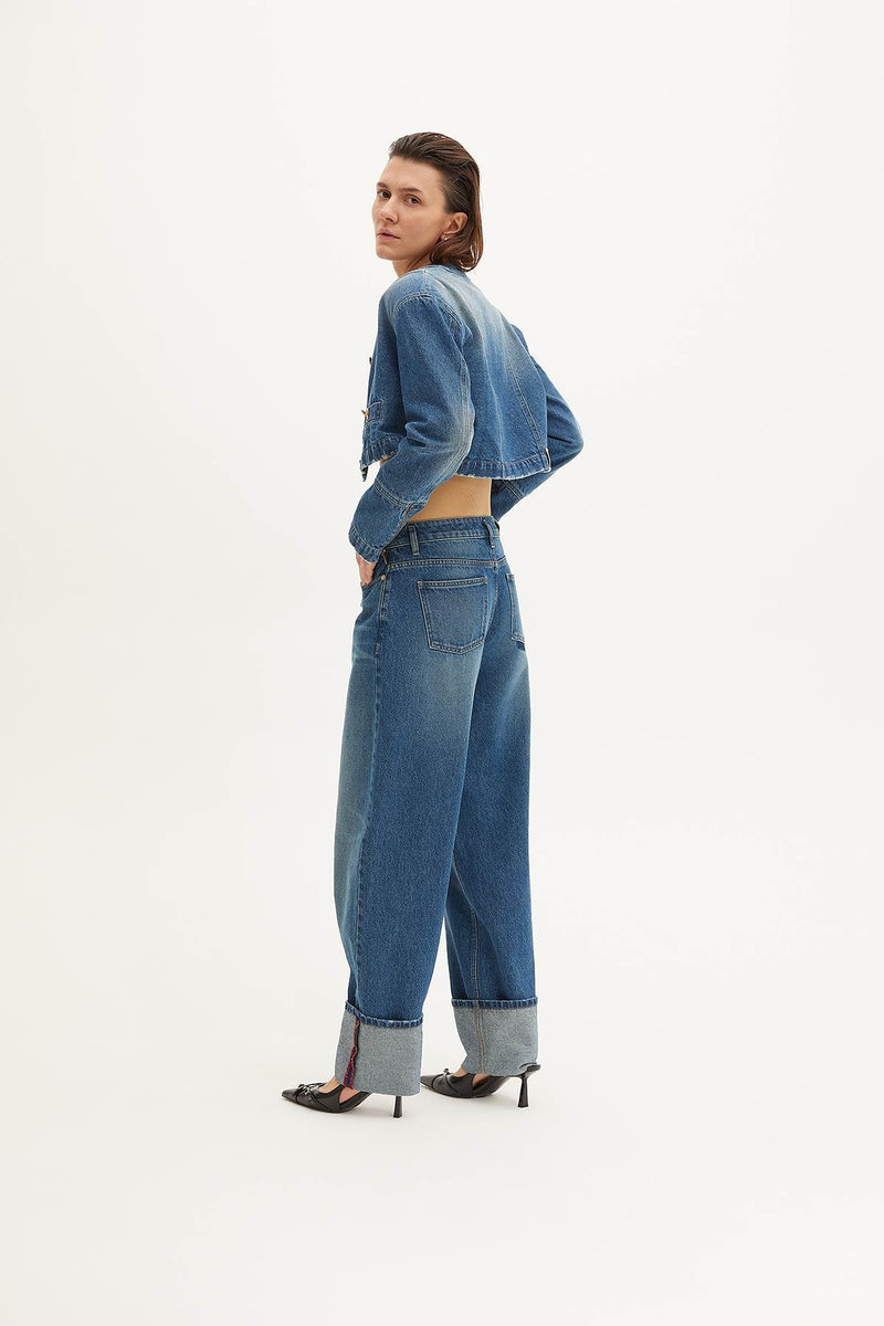 BOYFRIEND JEANS - HALFBOY - DENIM PANTS