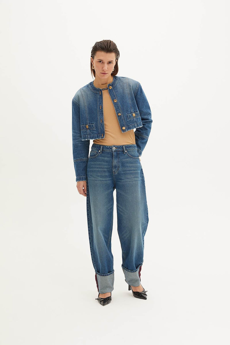 BOYFRIEND JEANS - HALFBOY - DENIM PANTS