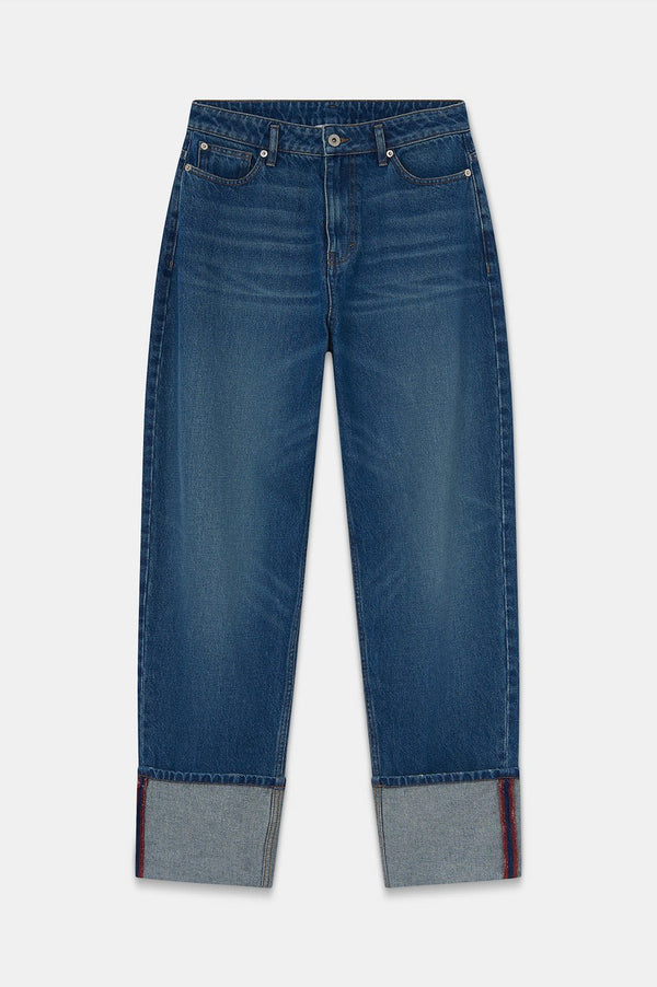 BOYFRIEND JEANS - HALFBOY - DENIM PANTS