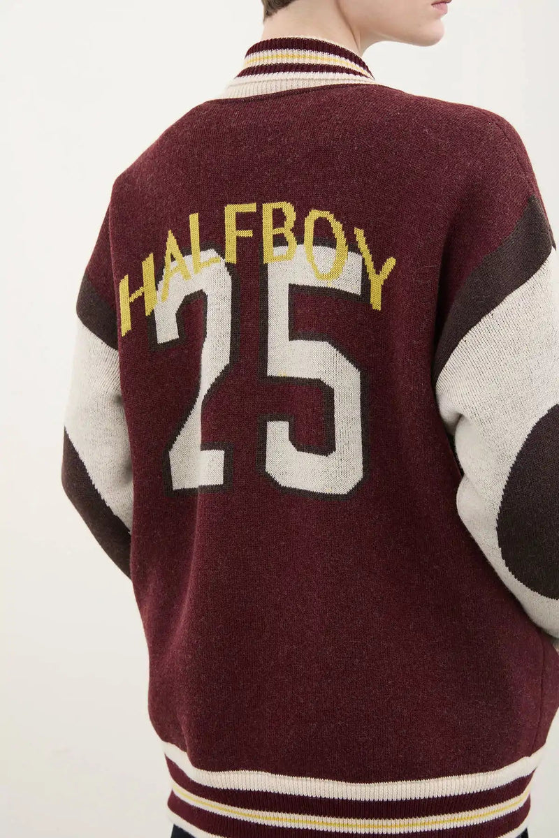 COLLEGE BOMBER - HALFBOY - KNIT CARDIGAN