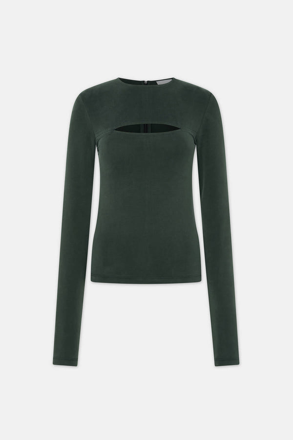 CUT TOP - HALFBOY - T - SHIRT L/S