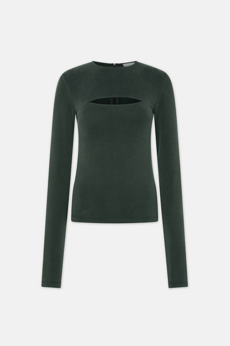 CUT TOP - HALFBOY - T - SHIRT L/S