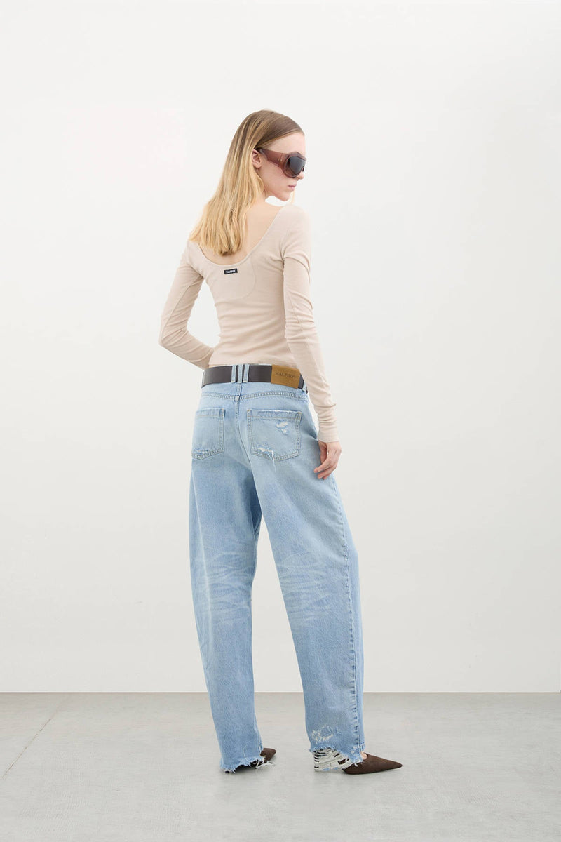 DISTRESSED BOYFRIEND - HALFBOY - 5 POCKETS