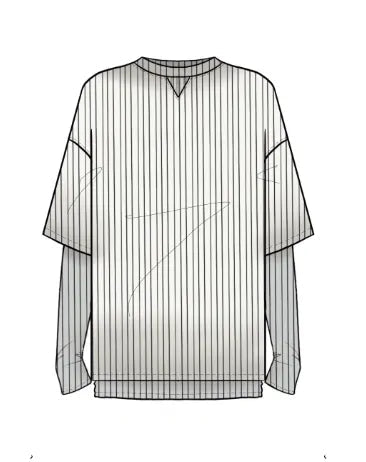DOUBLE T - SHIRT - HALFBOY - T - SHIRT L/S