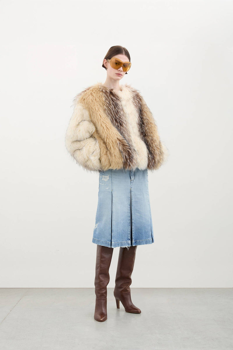 HALFBOY - FAUX-FUR BOMBER