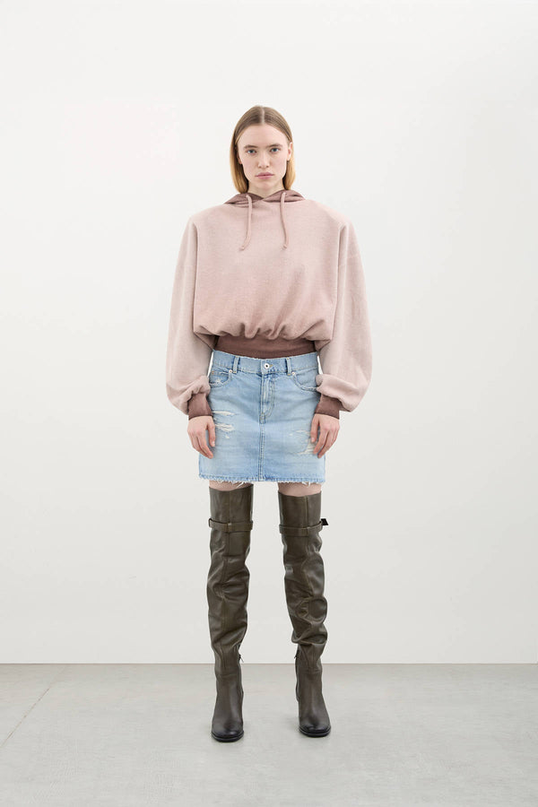 HOODIE CROP - HALFBOY - SWEATSHIRT HOODED