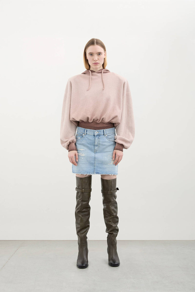 HOODIE CROP - HALFBOY - SWEATSHIRT HOODED