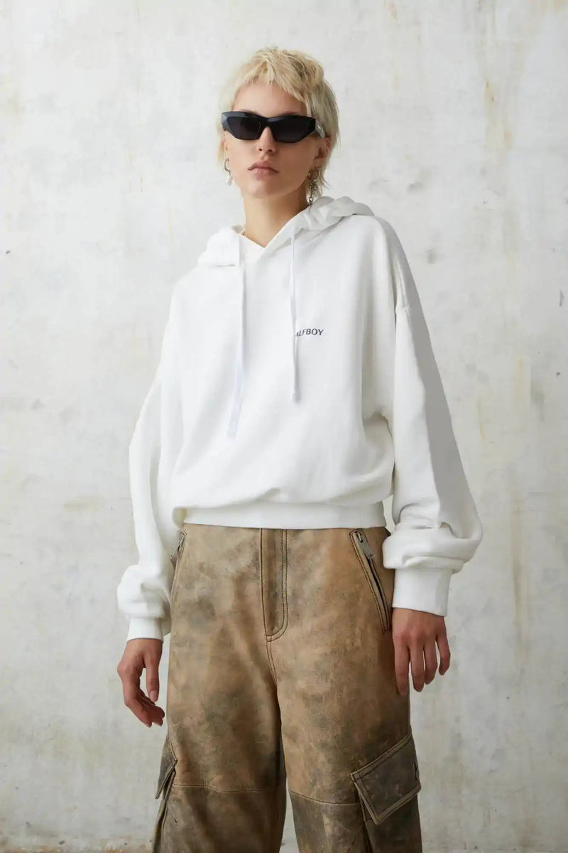 HOODIE FLEECE CROP - HALFBOY - FLEECES