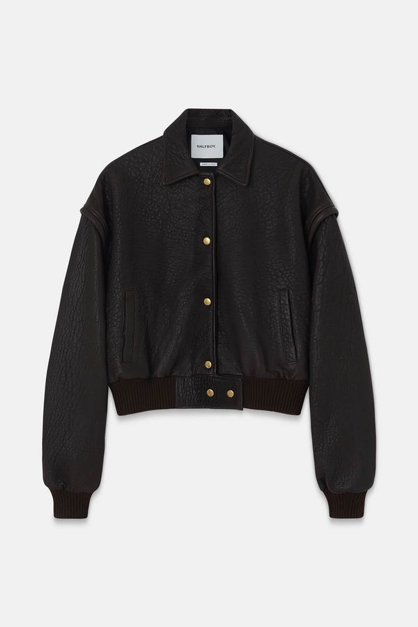 JET SET BOMBER - HALFBOY - LEATHER BOMBER