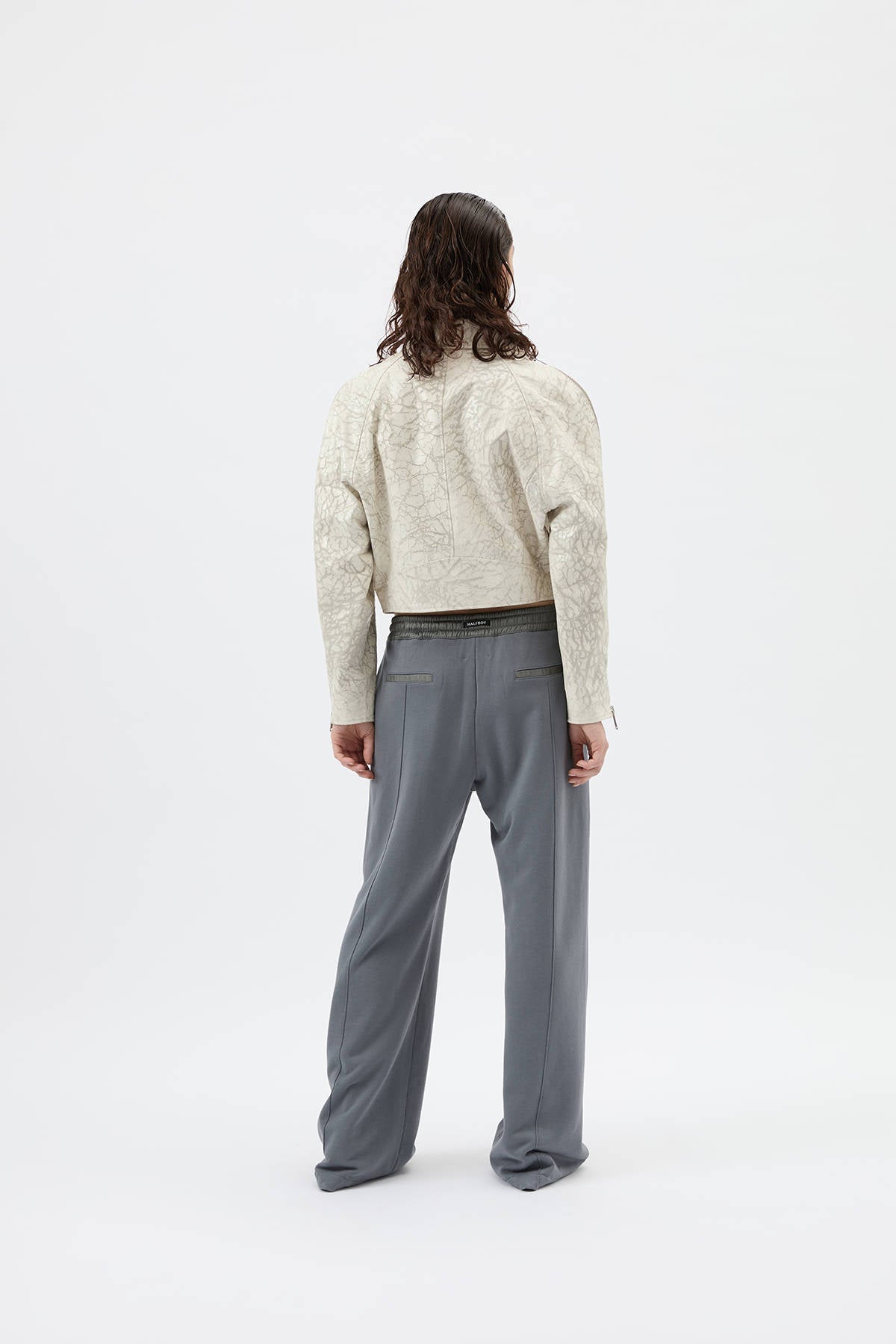 パンツ Color Block Sporty Pants Starter Gray & Orange Color Block Polyester Athletic Track