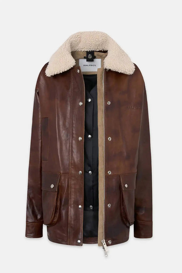LEATHER PARKA - HALFBOY - LEATHER JACKET