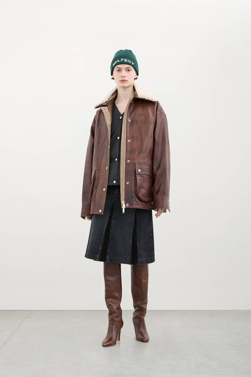 LEATHER PARKA - HALFBOY - LEATHER JACKET