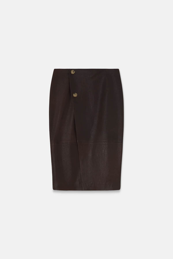 SLIT SKIRT - HALFBOY - LEATHER SKIRT