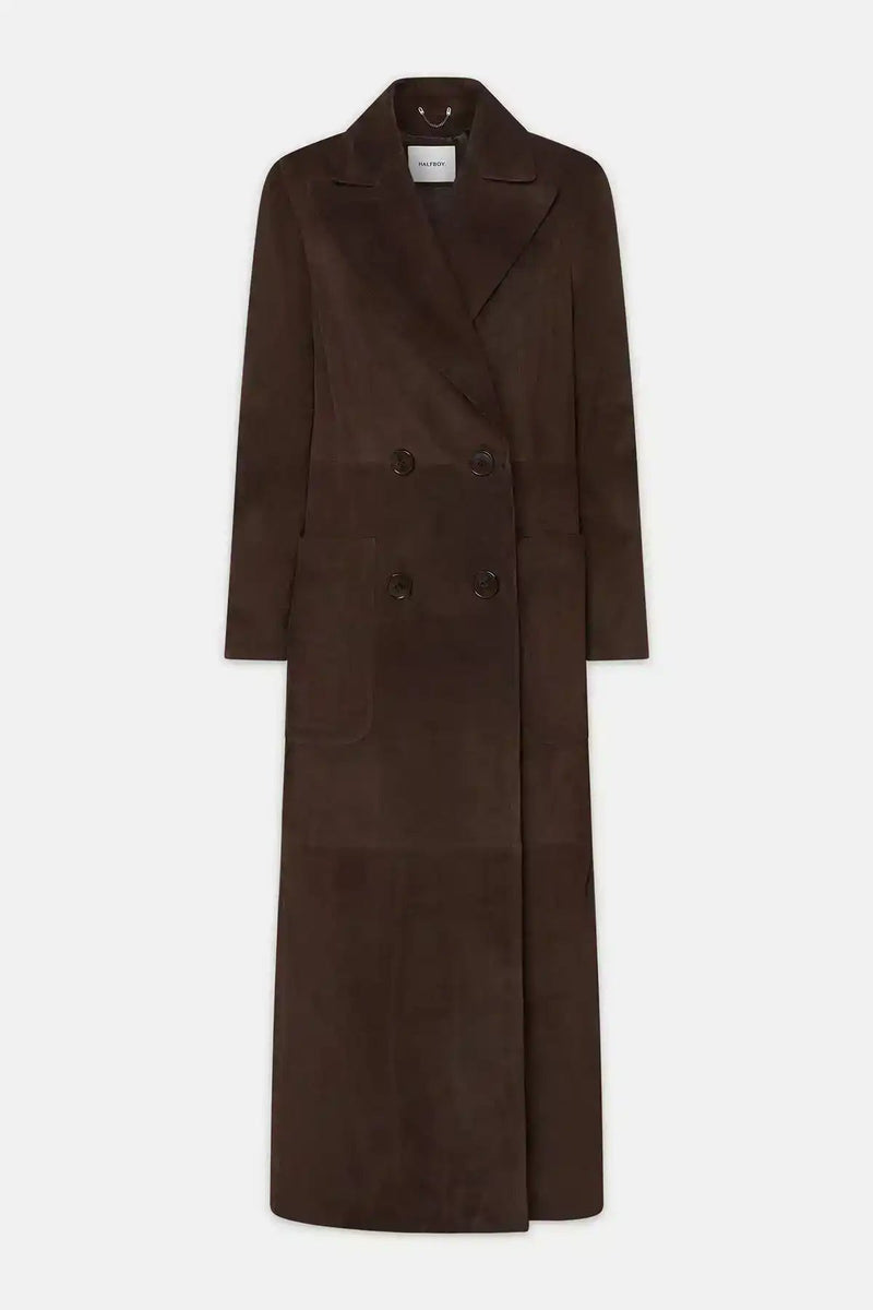 SUEDE COAT - HALFBOY - LEATHER CABAN