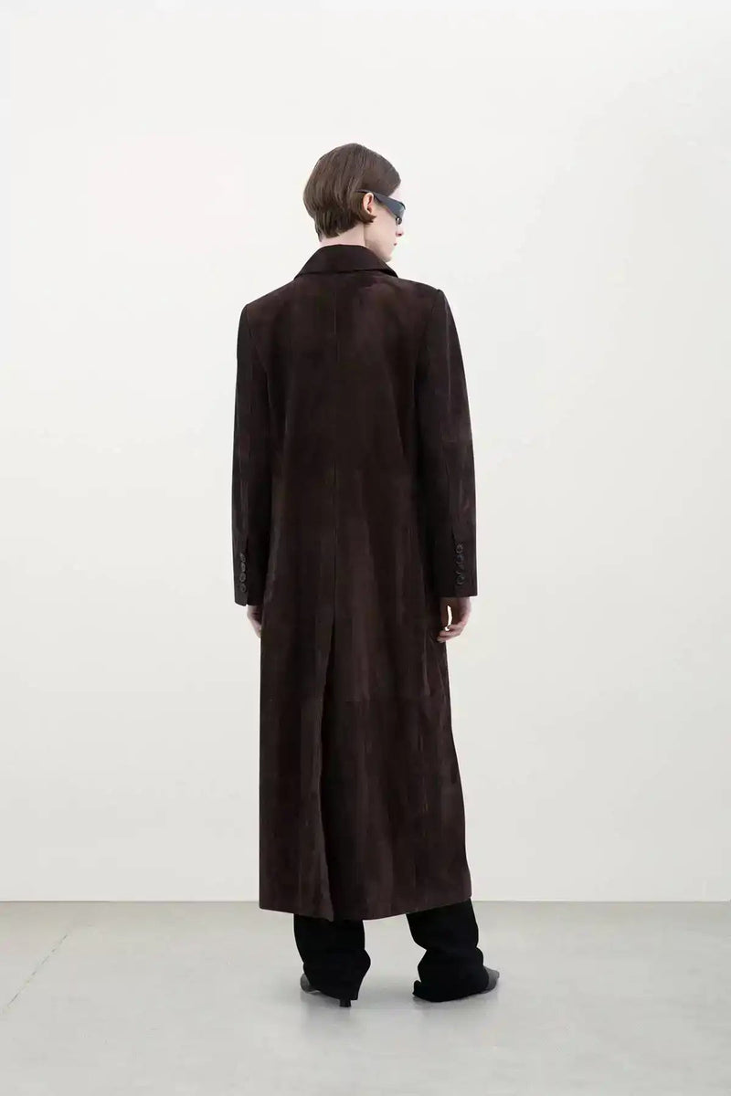 SUEDE COAT - HALFBOY - LEATHER CABAN