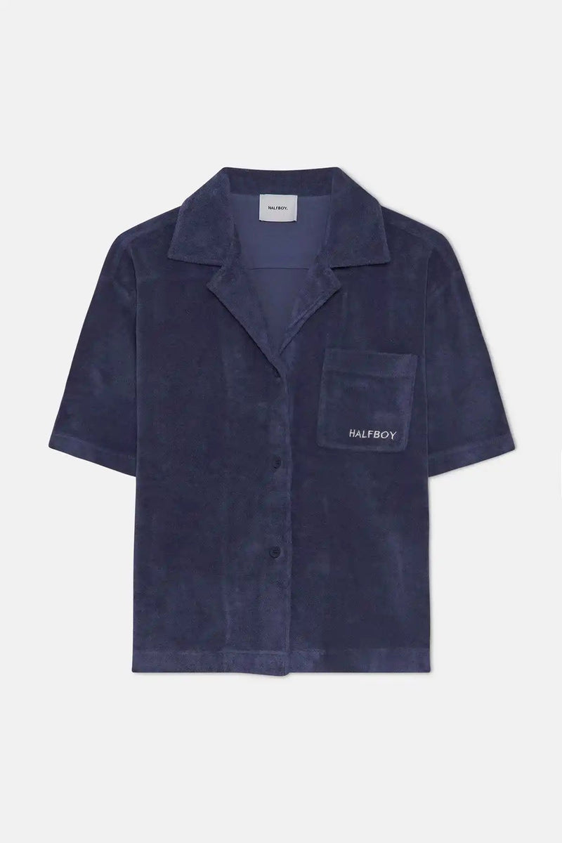 TERRY FLEECE BOWLING SHIRT - HALFBOY - SHIRT