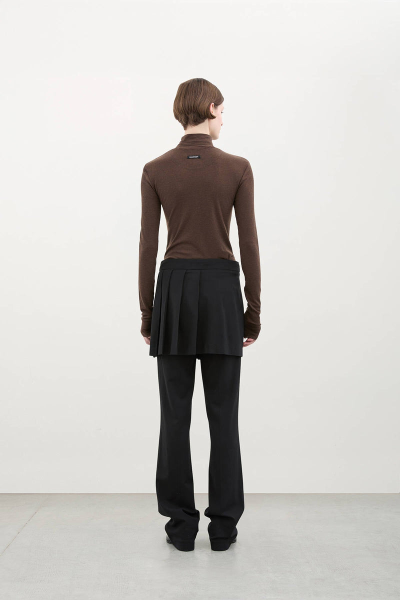 TURTLE NECK TOP - HALFBOY - T - SHIRT L/S