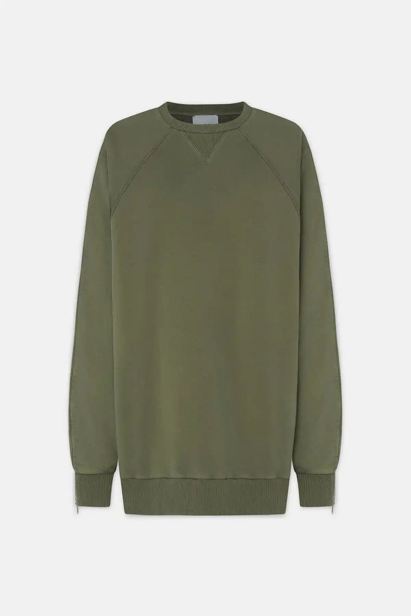 ZIP OVER CREW NECK - HALFBOY - SWEATSHIRT