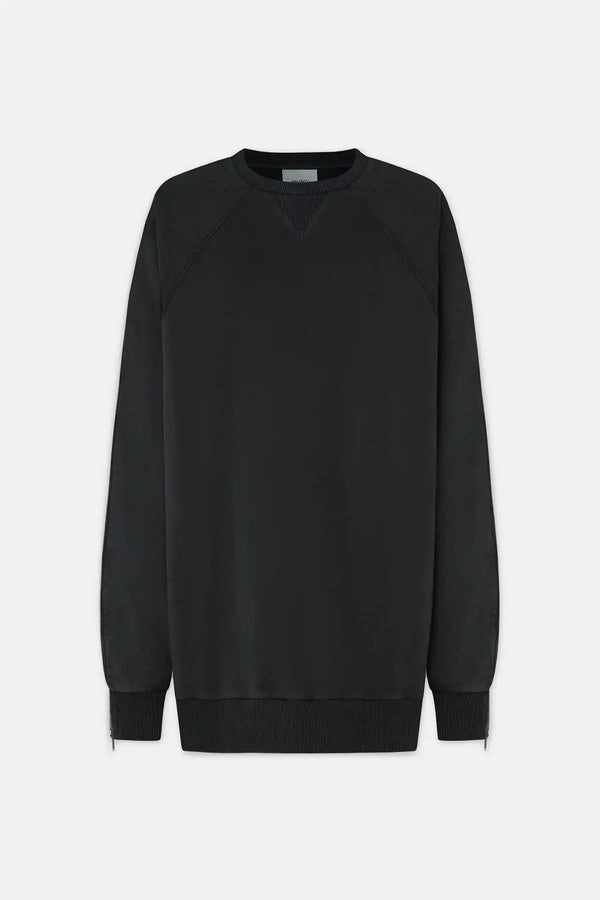 ZIP OVER CREW NECK - HALFBOY - SWEATSHIRT