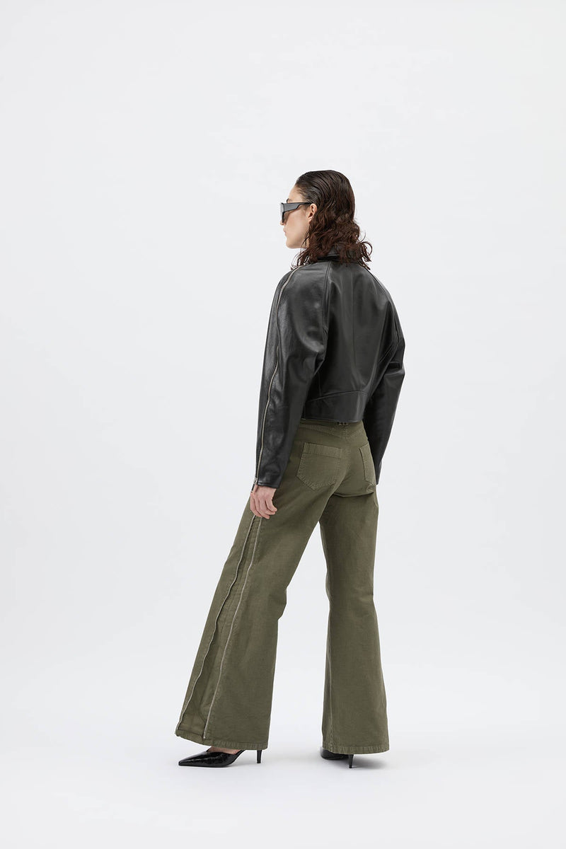 ZIPPED WIDE PANTS - HALFBOY - PANTS