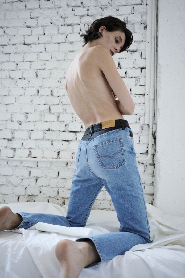 DENIM PANTS - HALFBOY - Jeans