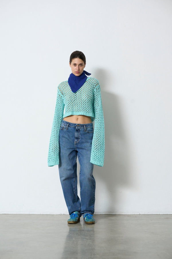 NET PULLOVER - HALFBOY - Knitwear